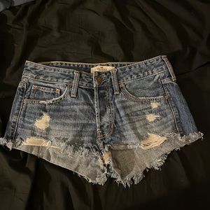 hollister jean shorts
